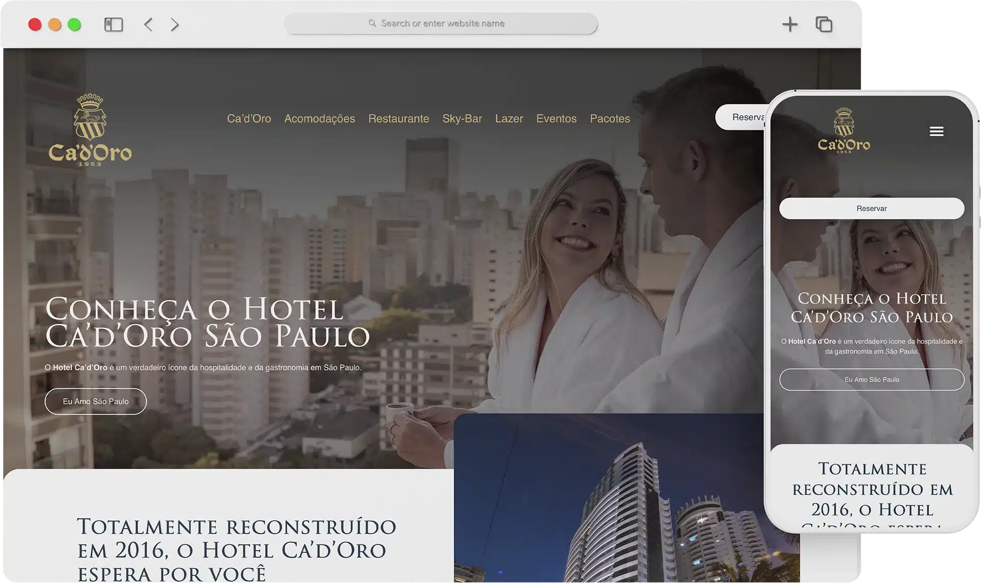 Novo Site do Hotel Cadoro